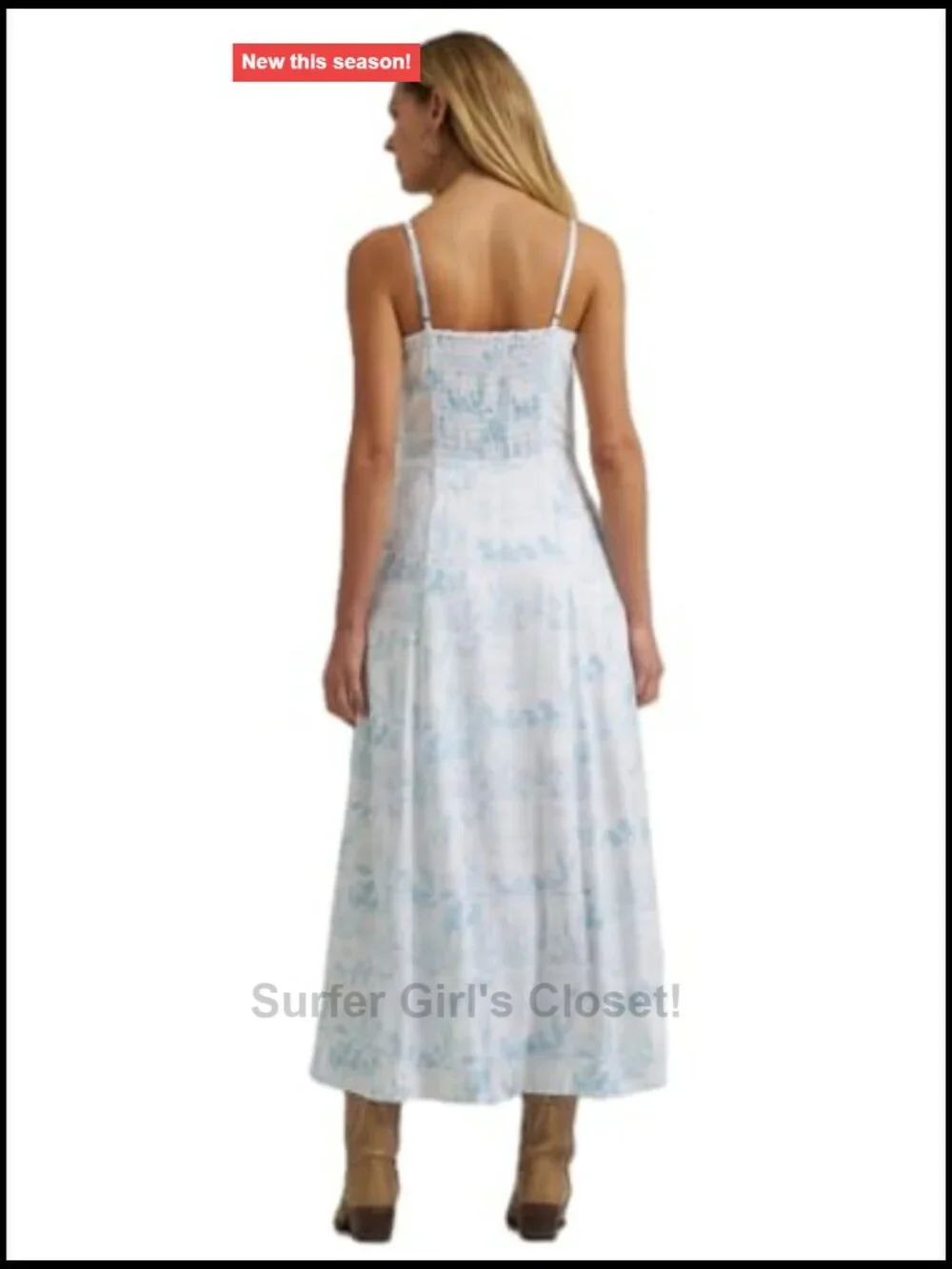 Wrangler Women's Western Tank Maxi Dress Country Toile